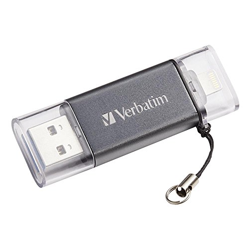 Verbatim 64GB Store 'n' Go Dual USB |0 Flash Drive for Apple Devices - Graphite  
Verbatim 64GB Store 'n' Go Dual USB |0