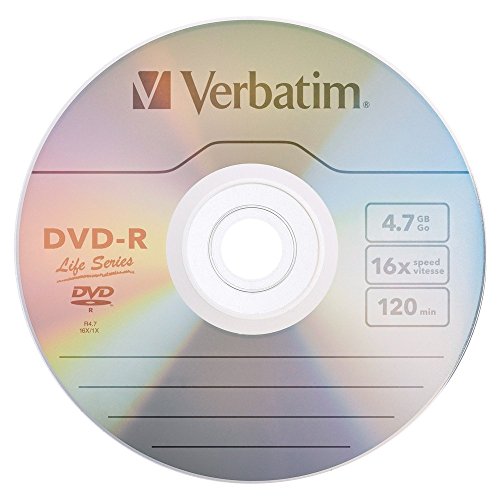 Verbatim 16x DVD-R Silver 100-Pack for Home and Office Burning